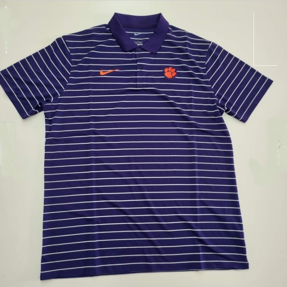 CLEMSON TIGERS NIKE POLO SHIRT, MENS LARGE BRAND NEW